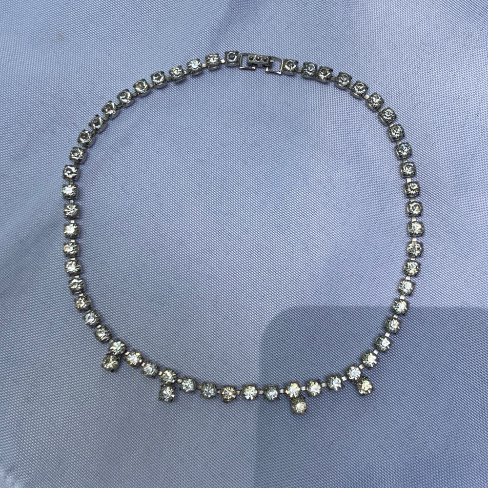 Vintage Rhinestone Choker Necklace